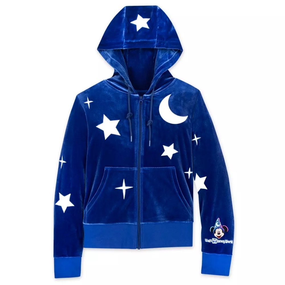 Sorcerer Mickey Mouse Velour Zip Jacket for Women– Fantasia –Walt Disney World